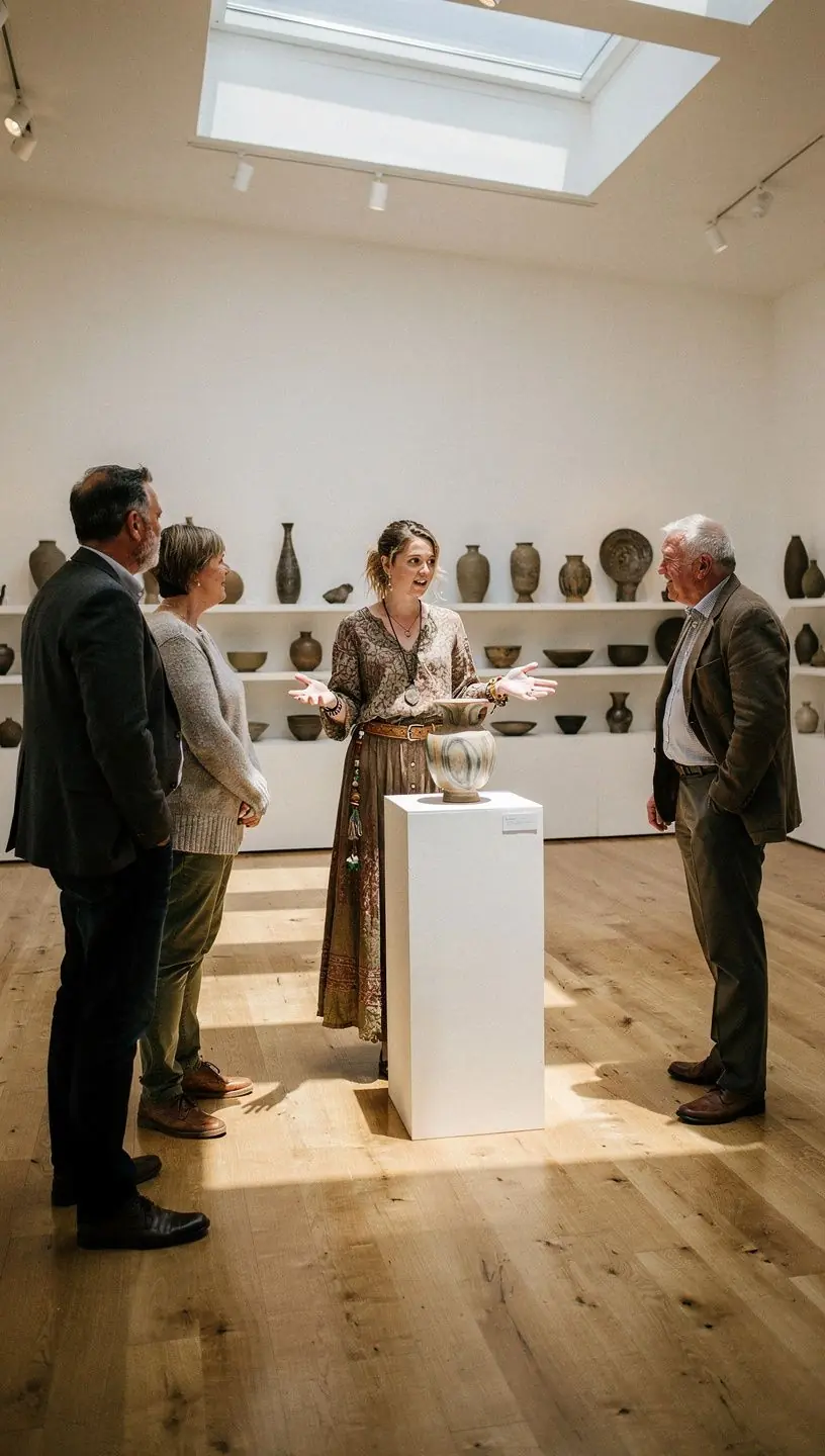 Digital art gallery showcasing curated exhibitions online