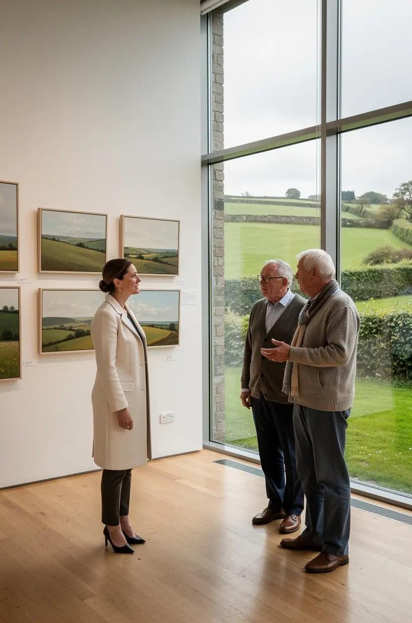 Private gallery showcasing curated art for collectors.